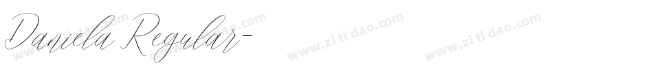 Daniela Regular字体转换